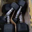 Cap Barbell 150 LB Rubber Coated Hex Dumbbell Hand Weight Set with Vertical Storage Rack - Chrome Handle | Black Rack