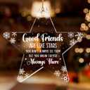4 x Jesuspirit Ornaments for Christmas Tree - Best Friends Bestie Ornaments for Women - Bestie Ornament - Friendship Christmas Ornament - Custom Shaped Ornament for Christmas