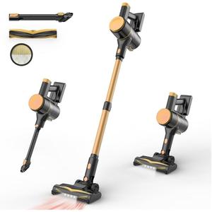 UML0 N8 Cordless Vacuum Cleaner,Lightweight Stick Vacuum with Powerful Suction,2200mAh Battery,40 Mins Runtime,Self-Standing,Rechargeable Vacuum Cleaners for Home Hardwood Floor Carpet Pet Hair