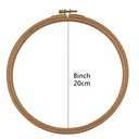 2 Pack 8'' Embroidery Hoop, guofa 20CM Beech Wood Cross Stitch Hoops, Decorative Hanging Stitch Hoops Frames for Craft