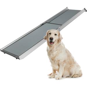 PetSafe Happy Ride Compact Telescoping Dog Ramp - Portable Pet Ramp for Cars, Trucks & SUVs with Adjustable Sizing - Non-Slip Design - Lightweight Pet Mobility Assistance - Extra Long