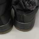 Larwen Women Snow Boots Winter: Black 8 Waterproof Warm Fur Lined Comfortable Booties for Outdoor Walking