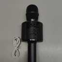 BONAOK Karaoke Microphone for Kids & Adults - Bluetooth Microphones Singing Mic with Disco Lights, Echo Effect, Built-in Speaker Portable Karaoke Player for Party Travel Gifts Q78(Black)