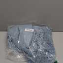 BOURINA Blue Throw Blanket 50x60 Inches Throw Textured Solid Soft Sofa Couch Decorative Knit Blanket