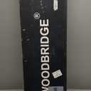 WOODBRIDGE WOODBRIDGEE Contemporary Single Handle Floor Mount Freestanding Tub Filler Faucet with Hand Shower in (Matte Black) Finish,F0006MBSQ