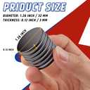 16 Pack Disc Magnets, Black Round Magnets, Magnetic Discs with Adhesive Backing, Adhesive Magnetic Buttons, Adhesive Magnet for Fridge, Office, Home, Garage,Refrigerator