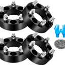 BDFHYK 5x114.3mm Wheel Spacers 1.5 inch Compatible with Ford Jeep Compatible with Lincoln Mercury, Forged 5 Lug Wheel Adapters 1/2 x 20 & 82.5 mm Hub Bore, Set of 4, Not Hubcentric