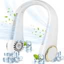 Neck Fan, Neck Fans that Blow Cold Air Bladeless Portable Neck Fan 4000mAh Battery for 4-10H Cooling Quiet Personal Fan for Indoor Outdoor Travelling 3 Wind Speeds Neck Fan Rechargeable Gift