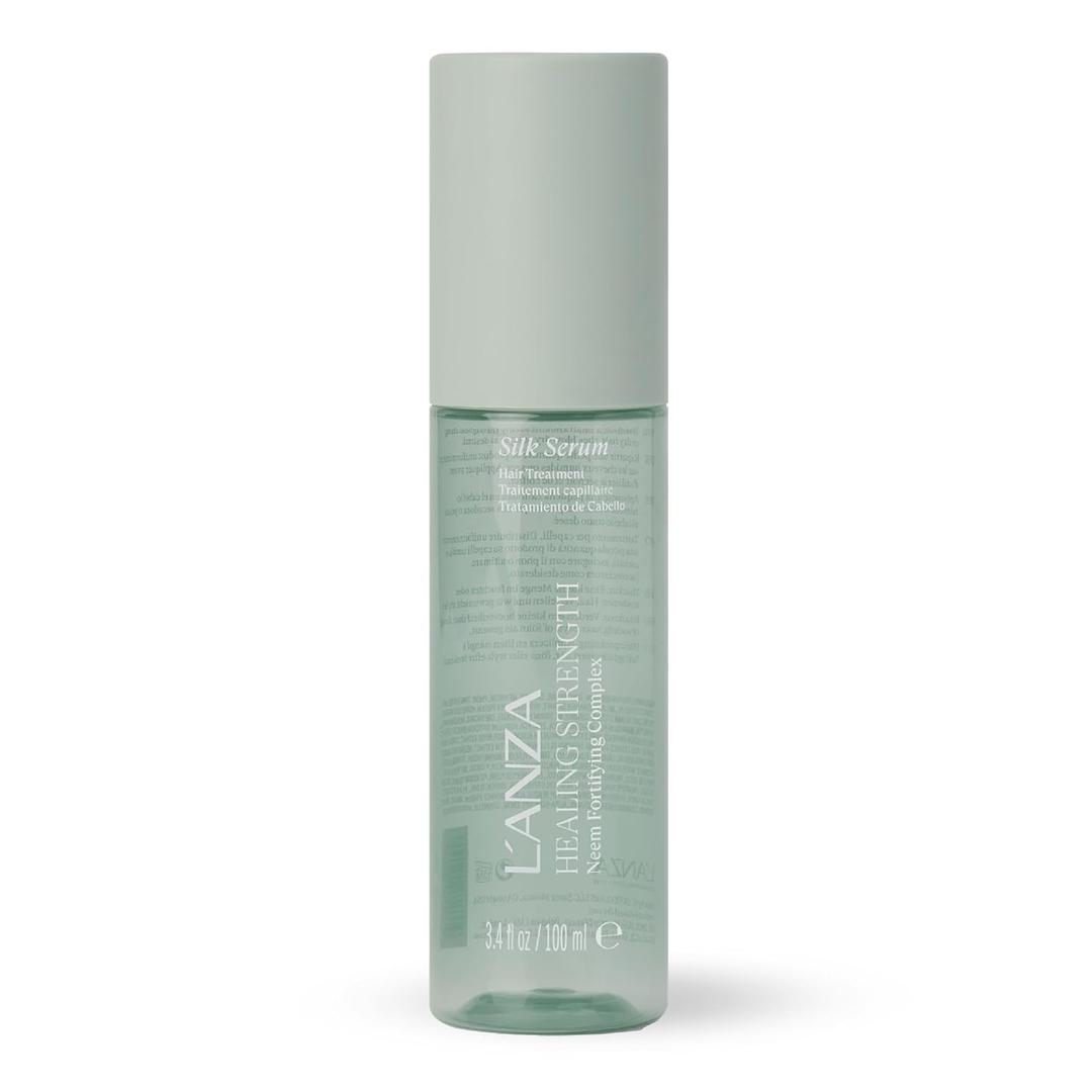 L'ANZA Healing Strength Silk Serum Strengthening Hair Treatment, Repairs Damage, UV & Heat Protection, Smooths Split Ends, Adds Glossy Shine, Anti Humidity & Frizz, Color Safe Sulfate Free (3.4 Fl Oz)