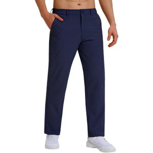 CNBQDD Dress Pants for Men Lightweight Golf Casual Slacks (Blue, L)