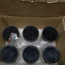AllSpice 4" Glass Spice Jars 4 fluid ounces- 6 Pack