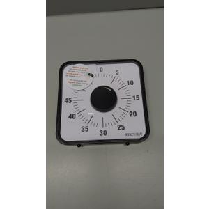 Secura 7.5-Inch Fruit Visual Timer for Kids, 60-Minute Countdown Timer for Classroom or Kitchen, Durable Mechanical Timer Clock with Magnetic Backing (Black