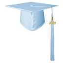 Unisex Adult Matte Graduation Cap with Tassel Year Charm 2025 Pack of 2