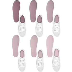 Velmitten 6 Pairs No Show Socks Sockless Shoe Liner Washable Barefoot Shoe Insoles No Slipping Inserts for Women Man (Nude Style)