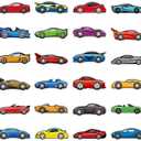 500 Pcs Race Car Stickers for Kids Sports Car Transportation Vehicle Stickers for Boys Toddler Teens Vehicle Themed Party Favors Teacher Reward Educational Toy Art Craft Activities