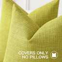 OTOSTAR Linen Throw Pillow Cover Set of 1 Decorative Square Pillowcases Cushion Covers 16x16 Inch for Home Decor Sofa Bedroom Car 40 x 40CM Sage Green
