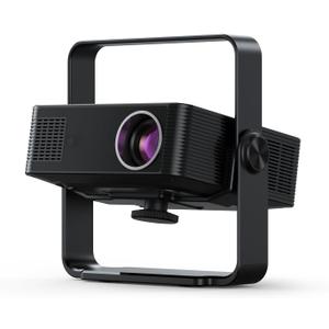 Yinker Mini Projector with WiFi 6 and Bluetooth 5.2, 500 ANSI Portable Movie Projector, Auto Keystone & Electric Focus, 4K Supported, for Home Theater, Bedroom, Outdoor, and Gaming