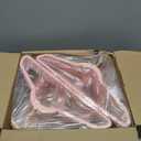 HOUSE DAY Pink Velvet Hangers 60 Pack, Premium Non-Slip Felt Clothes, Sturdy Heavy Duty Coat, Durable Hangers for Suits, Space Saving with No Hanger Mark, 360 Swivel Rotating Rose Gold Hook