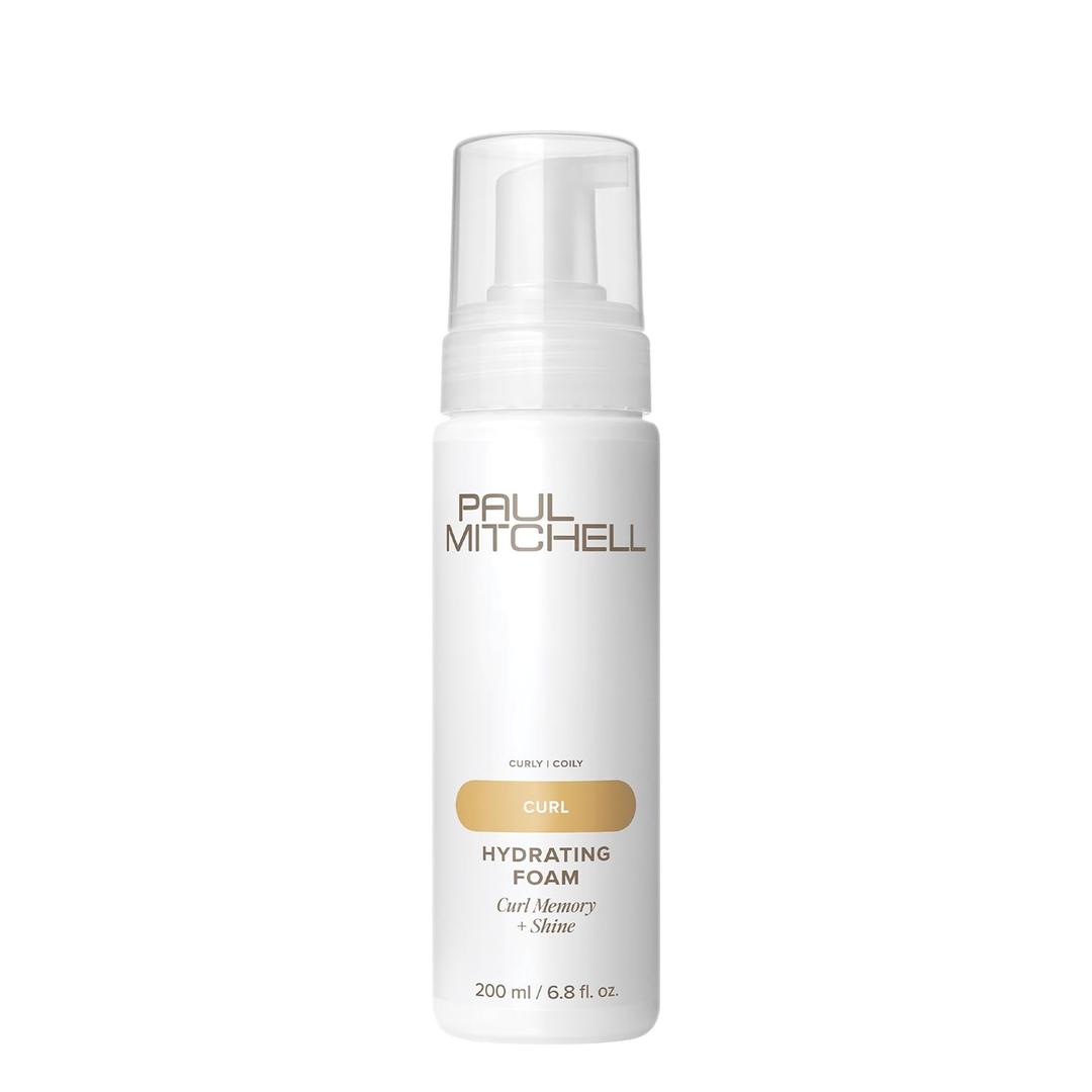 Paul Mitchell Hydrating Foam, Provides Curl Memory + Shine, For Curly + Coily Hair, 6.8 fl. oz