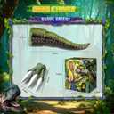 Halloween Dinosaur Cosplay Costume, 2PCS Dinosaur Claws and Tail Toys