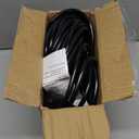 16/3 100 Ft Outdoor Extension Cord Waterproof, Weatherproof & Flame Retardant Black 3 Prong Power Cord Outside for Lawn & Garden, 16AWG 10A 1250W 125V SJTW ETL Listed