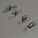 Wall Mount Gate Hinges, 2 Pack Farm & Chain Link Gate Hinges with 5/8" Hinge Pin, Heavy Duty Wall Plate Hinges for Fence Posts(Screws Not Included)