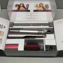 Shark Flex Fusion Hair Straightener & Powerful Hair Dryer with Fusion Hair Brush, Air Styler with Auto-Wrap Hair Curlers, Concentrator, & Frizz Fighter, Metallic Mist, HD651S