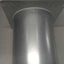 6 Inch Hooded Wall Vent with Screen and Damper,6 Inch Wall Exhaust Vent Cover Dryer Ventilation Cap Exterior for Kitchen Range Hood Air Exhaust,External Extractor w/Non Return Flap,Galvanized Steel (Black)