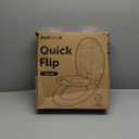 Quick Flip Round Toilet Seat with Built-In Potty & Splash Guard for Toddler Training, Slow Close - Jool Baby