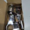 Rotary Cheese Grater Stainless Steel Handheld Rotary Parmesan Grater Cheese Cutter Slicer Shredder with 4 Stainless Drum for Grating Hard Chocolate Nuts Kitchen Tool