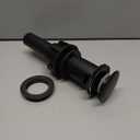 KES Bathroom Sink Drain Without Overflow Vessel Sink Lavatory Vanity Pop Up Drain Stopper Matte Black, All Metal Rustproof Brass and 304 Stainless Steel, S2008D-BK