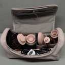 MESCOMB 5 in 1 Hot Air Styler Wrap - High-Speed Hair Dryer, Volumizing Brush with Auto Curlers, Fast Drying & Frizz-Free Styling Straightening, No Heat Damage, Includes Travel Bag, Gift for Women (Pink)