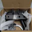 GADFISH Trailer Hitch Flagpole Mount, 2 Mounting Options US Flag Hitch Mount, Universal Flag Hitch Mount for All 2" Receiver, Trailer Hitch Flag Pole Holder for Driving, Black (for 2 Flagpoles)