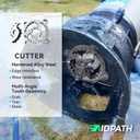 1HP, Max 6500 GPH Sewage Grinder Pump, 115V Trash Pump, 52.5ft Head