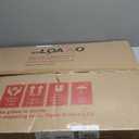 LOAAO 24X32 Inch Brushed Nickel Bathroom Mirror, Rounded Rectangle Silver Metal Frame Mirror, Brushed Nickel, Anti-Rust, Shatter Proof, Hangs Horizontally or Vertically