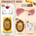 Vanilla Extract Bottles, Flip Top Bottles, 10pcs Stickers, Gift Set (White, 8.5Oz)