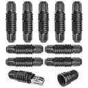 Junction Box Cable Connector Waterproof Cable Connector Junction Box 2 Way with 3 Pin Electrical Connectors Extension Cord for 22-10 AWG 32A 4-9mm Wire (10 Pack)