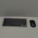 TECKNET Wireless Keyboard and Mouse Combo, Mini Cordless Computer Keyboard and Mouse Set 2.4GHz, Silent Adjustable 1600 DPI, Quiet Click, Lag-Free for Computer, Laptop, PC, Windows, Mac, Chrome OS(GS) (Black Gray)