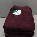 Belizzi Home Cotton 2 Pack Oversized Bath Sheet 35 x 70, Large Bath Sheet, Ultra Absorbent, Compact, Eco-Friendly and 100% Recyclable, Quick Drying and Lightweight Towel - Burgundy