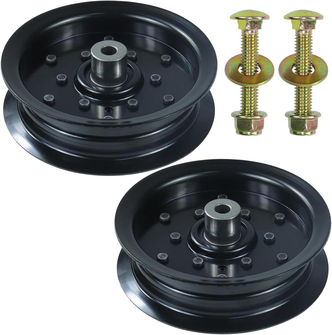 2 Pack 197379 Idler Pulley Replaces 532196106, 532197379, Craftsman 196106 for Husqvarna z254f Z254 YTH24V48 YTH24K48 YTH2348 YTH22V46 YTH20K46 YTH18542 RZ5426 RZ5424 MZ54 LGT2654 Mowers