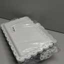 10 Pcs Cake Stand White Plastic Dessert Table Display Set 4 Pcs 3 Tired Cupcake Stand Cookie Tray Rack Serving Tray Cake Display Tower and 6 Pcs Dessert Trays for Wedding Baby Shower Tea Party (White)