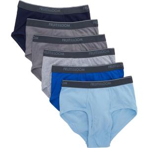 Fruit of the Loom Mens Fashion Briefs 6 pack (X-Large, Assorted)