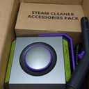 Canister Steam Cleaner: 50-Sec Heat-Up, 0.6 Gal Tank Refill Anytime (Non-Pressurized), 1650W, 60 PSI, 21-Pcs Kit, Dry/Wet Modes, Detachable Hose for Tile Grout Furniture Floor Car Cleaning Gray