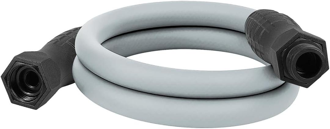 Flexzilla Colors SwivelGrip Garden Hose 5/8 in. x 5 ft., Lightweight All-Weather Water Hose, Durable and Flexible, Leak-Free Connections, Slate Grey