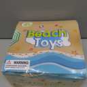 REZUCREY Beach Toys, Ice Cream Sand Toys for Toddlers, with Collapsible Bucket and Shovels for Kids with Bag, Travel Toys for Boys Baby Girls Age 3 4 5 6 7 8+