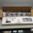 AMZASA Black Rectangle Kitchen Island Lights Rectangular Modern Industrial Chandelier for Dining Room 5 Lights Linear Vintage Cage Light Fixtures UL Listed, 5 Lights 