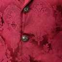 VATPAVE Mens Victorian Suit Vest Steampunk Gothic Waistcoat (L)