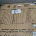 Cumbor 30-48 in Baby Gate for Stairs, Auto Close Dog Gate Indoor, Brown