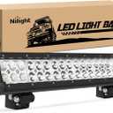 Nilight 60004C-A 17" 108W LED Light Bar, Spot Flood Combo Beam, IP67 Waterproof, Adjustable Mounting Bracket