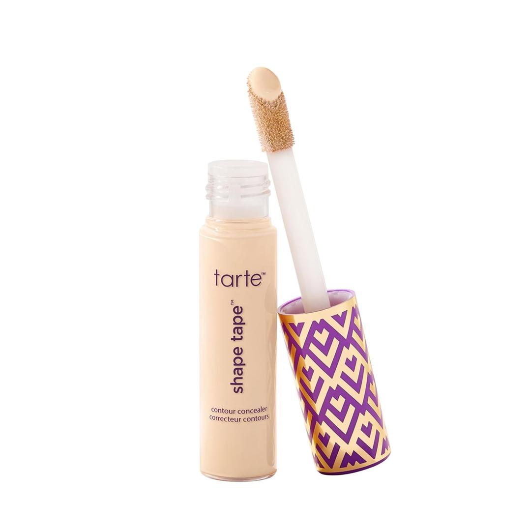 tarte shape tape concealer  Full-Coverage, Matte Finish for Under Eye, Dark Circles, Fine Lines, Redness & Discoloration, Longwear, Dermatologist-Tested, Vegan, Cruelty-Free (12S fair (fair skin with warm, golden undertones))